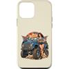 Awesome Vintage Style Pinup Designs and Custodia per iPhone 12 mini Pinup 4x4, fuoristrada, vintage, design retrò