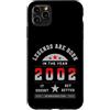 Geburtsjahr Legende Vintage Nostalgie Ge Custodia per iPhone 11 Pro Max Vintage 2002 compleanno Legends are born, design retrò