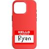 NATIONAL RYAN DAY OCT 14 by Scarebaby De Custodia per iPhone 16 Pro DIVERTENTE CIAO IL MIO NOME È RYAN