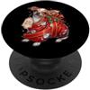 Merry Christmas Wrap Ribbon Bow Stars Xm Chihuahua Santa Claus carta regalo Agrifoglio Ornamento PopSockets PopGrip Adesivo