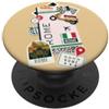 Traveler Souvenir Tickets Roma Biglietto Aereo Pass Imbarco Aereo Italy Lover Viaggi PopSockets PopGrip Adesivo