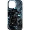 Motorghast Garage Custodia per iPhone 13 Pro Max Moto gotica senza testa Chopper Rider Halloween Art