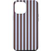 Elegant Geometric Vertical Lines Pattern Custodia per iPhone 12 Pro Max Simpatiche linee verticali estetiche a righe azzurre e marroni
