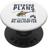 Funny RC Helicopter Gifts for Men and Wo RC elicottero elicottero RC di corsa di telecomando PopSockets PopGrip Adesivo