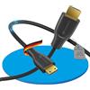 Sonero® cavo Premium High Speed da Mini HDMI a HDMI 4K, connettore da Mini HDMI C a connettore HDMI A, contatti dorati, doppia schermatura, 0,50 m