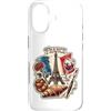 Lakelandwholesale1 Shirt Company Custodia per iPhone 17 Francia Parigi Torre Eiffel Vino Croissant Vintage Graphic Des