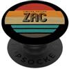 First Name Apparel for Men Named Zac Zac Limited Edition Vintage Retro Sunset Graphic Uomo PopSockets PopGrip Adesivo