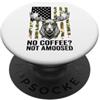 Coffee Moose Hunting Outdoors Humor No Coffee Not Amoosed Alce Camo Caccia Umorismo PopSockets PopGrip Adesivo