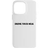 Hat Drink Your Milk T Shirt Funny Milk C Custodia per iPhone 14 Pro Max Drink Your Milk Sign I Love Milk I Like It Raw Funny Milk
