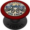 Funny Pigeon Humor Designs and Souvenirs Divertente bici elettrica Electric Coo Crew Pigeon Riders Affressed Art PopSockets PopGrip Adesivo