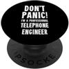 Telecoms & Phone T-Shirts & Gifts Ingegnere telefonico PopSockets PopGrip Adesivo