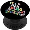 Personalized Name Mothers Day outfit For Retro Groovy è una cosa Nia che non capiresti PopSockets PopGrip Adesivo