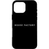 Moose Factory Souvenir / Canadian North Custodia per iPhone 16 Pro Max Moose Factory Canada/Ontario settentrionale moderno Font Design