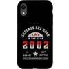 Geburtsjahr Legende Vintage Nostalgie Ge Custodia per iPhone XR Vintage 2002 compleanno Legends are born, design retrò