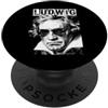 Grandio Design Music Lover & Musician Gi Ludwig van Beethoven - Compositore divertente retrò Pop Art Music PopSockets PopGrip Adesivo