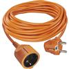 EMOS - Prolunga IP20 10 m - 1 presa Schuko - 230 V, 16 A, 3680 W - Isolamento in PVC di alta qualità - H05VV-F3G 1,5 mm² - Maggiore protezione da contatto - per interni - arancione