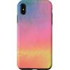 generic Custodia per iPhone XS Max Grafica astratta pastello arcobaleno aura