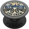 Funny Pigeon Humor Designs and Souvenirs Divertente design di bicicletta elettrica Coo Crew Pigeon PopSockets PopGrip Adesivo