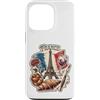 Lakelandwholesale1 Shirt Company Custodia per iPhone 13 Pro Francia Parigi Torre Eiffel Vino Croissant Vintage Graphic Des