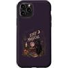 Halloween Spooky Magic Custodia per iPhone 11 Pro Rimani magico Black Cat Witchy Moon