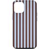 Elegant Geometric Vertical Lines Pattern Custodia per iPhone 12/12 Pro Simpatiche linee verticali estetiche a righe azzurre e marroni