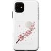CRAZEELEBAH JAPAN INC Custodia per iPhone 11 STILE STREETWEAR GIAPPONESE SAKURA CHERRY BLOSSOM MOON NIGHT