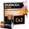 DURACELL C Batterie Alcaline Plus (Confezione da 2) 1.5V, LR14