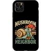 Mushroom Snail Forest Neighbor Custodia per iPhone 11 Pro Max Fungo Vicino Lumaca Foresta Natura Amante