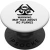 Funny RC Plane Gifts for Men and Women Aereo RC Telecomando Racing RC Aereo PopSockets PopGrip Adesivo