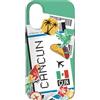 Traveler Souvenir Tickets Custodia per iPhone 17 Biglietto aereo Cancun Biglietto d'imbarco Aereo Messico Amante dei viaggi