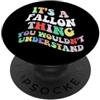 Personalized Name Mothers Day outfit For Retro Groovy è una cosa di caduta che non capiresti PopSockets PopGrip Adesivo