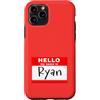 NATIONAL RYAN DAY OCT 14 by Scarebaby De Custodia per iPhone 11 Pro DIVERTENTE CIAO IL MIO NOME È RYAN