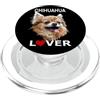 Raf THE ARTIST Designs Chihuahua dai capelli lunghi Chiwawa Capelli lunghi Mamma Papà Amante dei cani PopSockets PopGrip per MagSafe