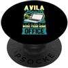 Family Avila Beach California Trip Beach Avila Beach è il mio lavoro da casa ufficio WFH lavoro remoto PopSockets PopGrip Adesivo