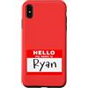 NATIONAL RYAN DAY OCT 14 by Scarebaby De Custodia per iPhone XS Max DIVERTENTE CIAO IL MIO NOME È RYAN
