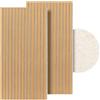 Fiqops Pannelli acustici in legno, 120 x 60 cm, set da 2 pezzi, rovere