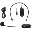 SUPVOX Microfono Wireless Uhf Auricolare Nero Connessione Wireless e Struttura Leggera per Insegnanti e Arti Performative Autonomia 6-8 Ore