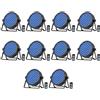 Queenfavor 10PCS Par LED Ricaricabile Batteria, 60 LED Illuminazione Palco avec télécommande Luci Discoteca Luci da Palco Autonomie de 4 à 6 heures adatte per DJ, bar, matrimoni, feste, Halloween, Natale