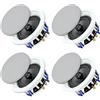 Herdio Altoparlanti da soffitto da 16,5 cm, 640 W, montaggio a incasso, 2 vie, p
