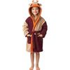 Top Towel - Accappatoio Bambino e Bambina Jirafe in Cotone 100% | Spugna Morbida e Assorbente Certificata OEKO-TEX® 450 g/m² | Con Cappuccio, Tasca e Cintura - Ideale per Bagno o Piscina - 4 Anni