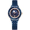 Swarovski Orologio Octea moon, Fabbricato in Svizzera, Bracciale di metallo, Blu, Finitura blu