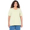 Ulla Popken T-Shirt dal Taglio Svasato con Scollo a Girocollo e Mezze Maniche 807264