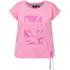 Ulla Popken, Da Donna, Taglie Grandi, Top Corto da Legare con Stampa, Oversize, Rosa Chiaro, 68 IT/70 IT