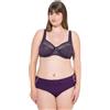 Ulla Popken Bügel-BH, Blütenspitze, Vollspitze, Cup B-E Reggiseno, Lilla, 6D Donna