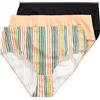 Ulla Popken 3 Lettere Midi, Striped Symphony 829420 Intimo, Corallo, 52-54 Donna