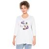 Ulla Popken Maglietta da Donna, Bianco, 56/58 IT