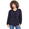 Ulla Popken gs1 data protected company 4069787000005 Camicia da Donna, Dettaglio Fiocco Minimo, Blu Marino, 48/50 IT