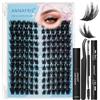 ANNAFRIS Ciglia Finte Ciuffetti Kit con Colla e Pinzetta(FS-YH011)
