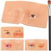 ATOMUS Multifunctional 3D Silicone Eye Face Makeup Practice Board 2-in-1 with Brush