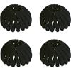 Bailinks 4 pezzi mollette capelli antiscivolo, hairpin nido d'uccello per acconciature, fermagli espandibili per coda di cavallo, accessori moda per capelli donna e ragazza (Nero)